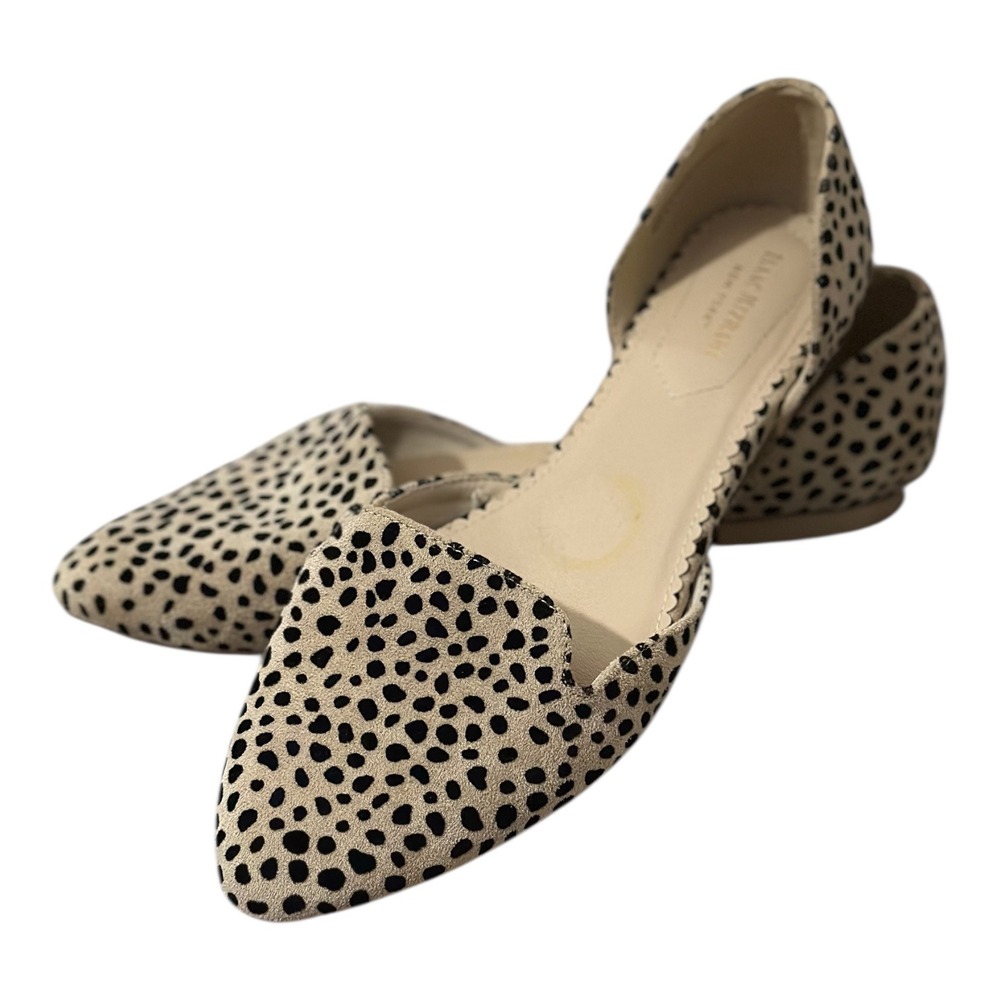 Isaac Mizrahi New York Flats Leopard Print Pointed Toe Women Shoes Size‎ 9.5